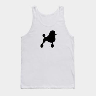 Black Standard Poodle Silhouette Tank Top